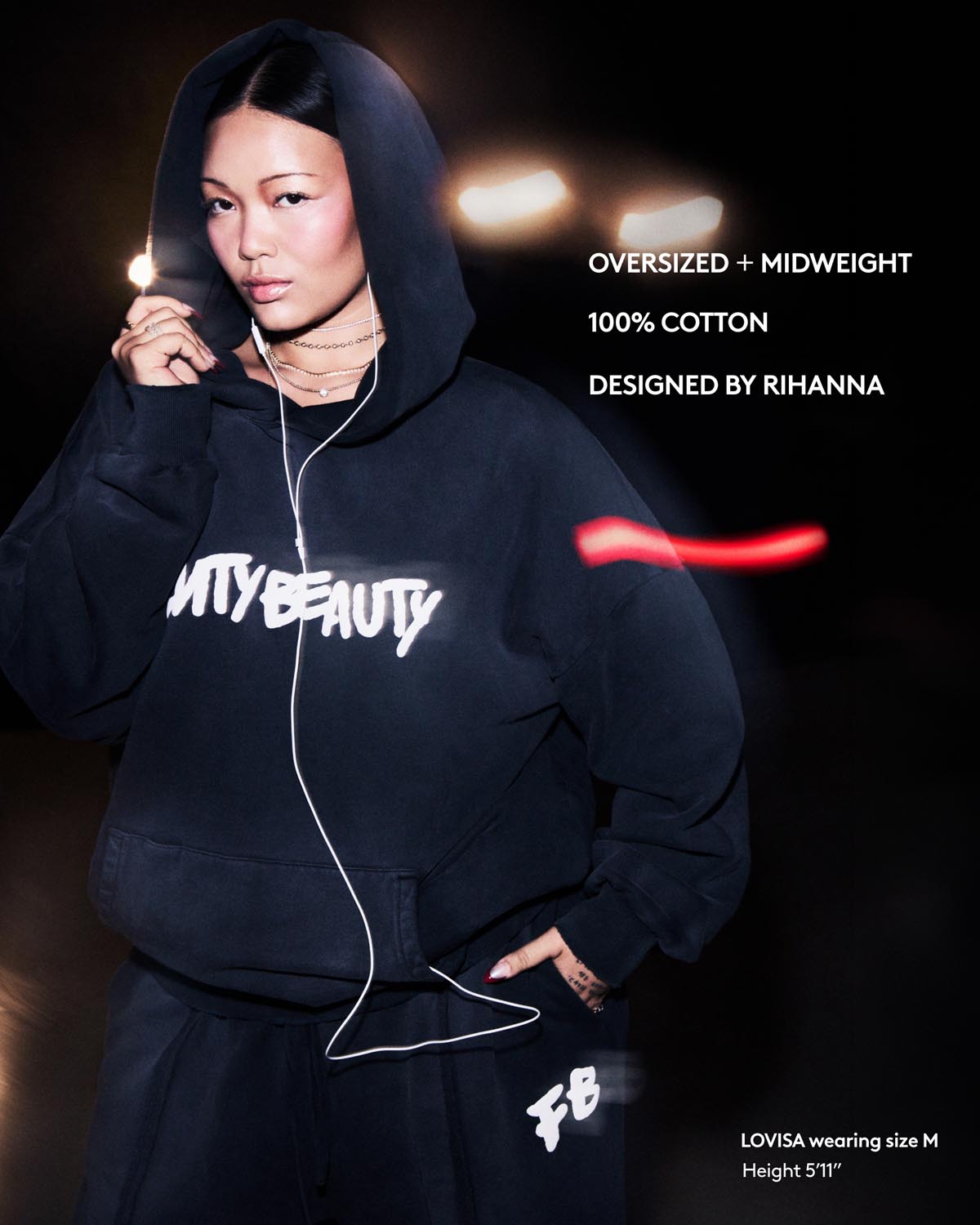 Fenty Beauty Oversized Unisex Straight Leg Sweatpants — XL